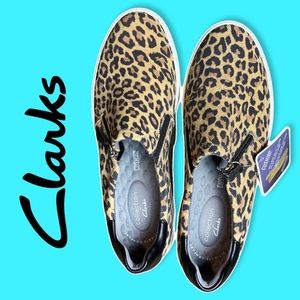 Leopard Clarks Clarks Collection Slip-On Sneakers